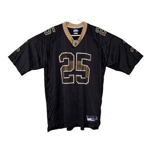 Reebok Reggie Bush New Orleans Saints Size XL Black Gold NFL Equipment Jersey